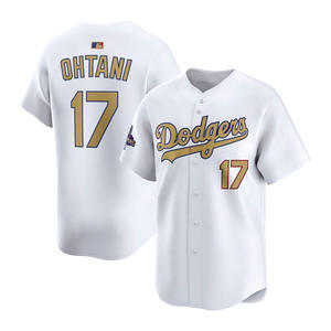 2025 Gold Collection Limited Heren Los Angeles Jersey Baseball Shirts Custom Wear Gestikte Geborduurde Uniformen met Logo's Wit - Product Image 2