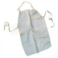 100% Cotton <b>Work</b> <b>Apron</b> with Genuine Leather Heavy Duty LEATHER BIB <b>APRON</b> for Commercial Use in Restaurants Coffee Shops Weddings - Product Image 1