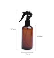 Flacon pulvérisateur rond en PET de 250 ml (8 oz) avec pompe personnalisée pour les soins personnels et l'emballage cosmétique