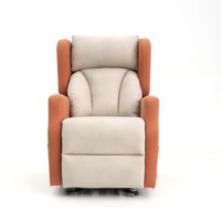 Fauteuil releveur électrique pliable GEEKSOFA en tissu technique avec système à roulettes pour personnes âgées, idéal pour chambre et appartement