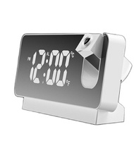 Elektrische Deckenprojektion LED-Wanduhr 7,3 Zoll Großbildschirm Modernes Design Schlummerfunktion USB-Ladefunktion Indoor LUMINOVA
