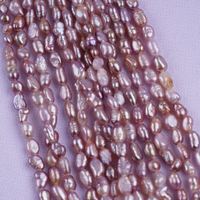 Prix de gros usine Perles baroques 3-4mm, brin de perles d'eau douce irrégulières à double lustre pour la fabrication de bijoux