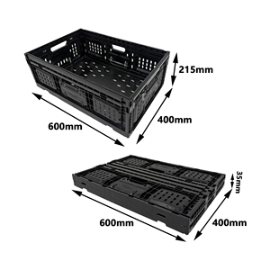 JOIN Caja plegable de grado comercial 600x400x215mm Diseño eficiente en el espacio para la organización de trastienda y almacén - Product Image 2
