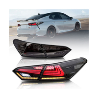 Ensemble de feux arrière LED fumés noirs avec clignotants pour Toyota Camry 2018-2021, remplacement des feux arrière