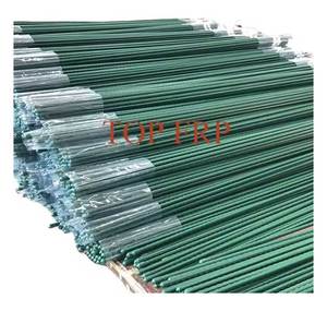 Solid Garden Stakes Fiberglass Poles FRP Fence Post Agriculture Horticulture Fiberglass Stakes <b>Rods</b> - Product Image 1