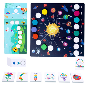 2026 New Multifunctional Digital Learning Kit Matching Cards Learning Teaching Aids Early Childhood Math Puzzle CE CPC EN71 - Product Image 3