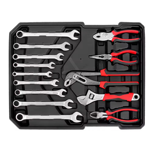 Kit d'outils de réparation 399 pièces, grande clé à double ouverture, étui rigide noir, acier au chrome-vanadium, personnalisation OEM - Product Image 4
