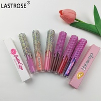 Tube de Gloss Transparent de Luxe Marque Blanche avec Strass, Meilleure Vente, Imperméable et Brillant Longue Tenue