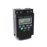 Interruptor de tiempo de carril Din KG316T, temporizador de microordenador programable diario semanal, CA 220V 15A