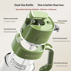Botella <span class=keywords><strong>de</strong></span> <span class=keywords><strong>aceite</strong></span> 2 en 1 <span class=keywords><strong>de</strong></span> doble propósito, 550 ml, pulverizador <span class=keywords><strong>de</strong></span> <span class=keywords><strong>aceite</strong></span> para cocina, diseño atomizador, <span class=keywords><strong>dispensador</strong></span> <span class=keywords><strong>de</strong></span> <span class=keywords><strong>aceite</strong></span> <span class=keywords><strong>de</strong></span> oliva. - Product Image 5