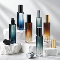Botol Parfum Spray Kaca Kotak Gradasi 5ml 10ml Mini Portabel Botol Atomizer Wewangian Grosir