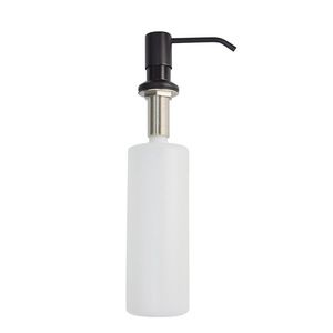Hand Press Soap Dispenser 500Ml Manual Control Brass Chrome Plated Easy Installation Kitchen Sink Use - Product Image 2