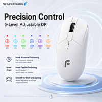 Souris de jeu sans fil FPW en gros, capteur PAW3335, 16000 DPI, RGB, rechargeable, ergonomique, programmable, souris d'ordinateur OEM