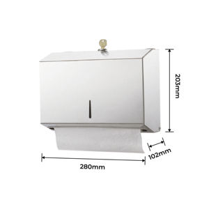 Porte-serviettes mural moderne pour usage commercial avec # Acier inoxydable 304 finition brossée pour toilettes commerciales - Product Image 6