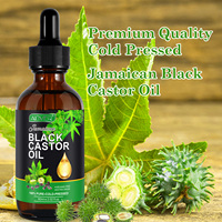 ALIVER 100% Huile essentielle de ricin de massage bio pressée à froid Huile de ricin noire jamaïcaine pure pour massage corporel
