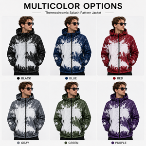 Custom <b>Mens</b> Color Changing Windbreaker Lightweight <b>jacket</b> Hooded Polyester <b>Cycling</b> Outdoor Wear ISO 9001 - Product Image 4