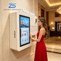 Distributeur automatique de parfum mural à 5 buses avec boîte d'échantillons pour salon de coiffure