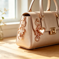 Mousquetons pivotants en forme d'étoile, de cœur et de fleur, fermoirs à ressort métalliques avec anneau pivotant pour accessoires de bricolage pour porte-clés et breloques de sac