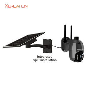 Xcreation UBOX S12 <span class=keywords><strong>HD</strong></span> ngoài trời an ninh máy ảnh ống kính kép 4G 4MP 1080P tầm nhìn ban đêm WIFI năng lượng mặt trời Powered PTZ CMOS Built-in mic - Product Image 2