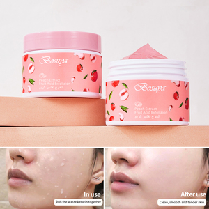 Gommage exfoliant en gel à l'extrait de pêche BOSUYA, acide de fruits, nettoyage en profondeur des pores, lissage du visage, du corps et des mains, crème exfoliante - Product Image 5