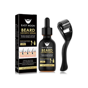 Kits de cuidado de barba de aceite de crecimiento de barba orgánico Natural profesional de etiqueta privada con lavado y acondicionador de barba - Product Image 1