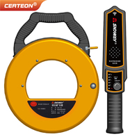 Detector de bloqueo de tuberías batería de litio USB cable 20m 30m alcance 50cm localizador de atascos de tuberías