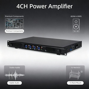 Amplificador de Potencia de 4 Canales PX6400 Avanzado, 3200W RMS a 8Ω, 8500W Pico a 4Ω, 1U para Montaje en Rack, Ideal para Conciertos en Vivo, Salones y Conferencias - Product Image 3