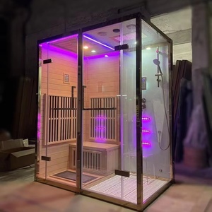 <span class=keywords><strong>Cabine</strong></span> <span class=keywords><strong>de</strong></span> <span class=keywords><strong>douche</strong></span> à vapeur <span class=keywords><strong>de</strong></span> haute <span class=keywords><strong>qualité</strong></span> Sauna smart cèdre rouge canadien Sauna infrarouge salles <span class=keywords><strong>de</strong></span> vapeur extérieures <span class=keywords><strong>Cabine</strong></span> <span class=keywords><strong>de</strong></span> <span class=keywords><strong>douche</strong></span> pour la maison - Product Image 2