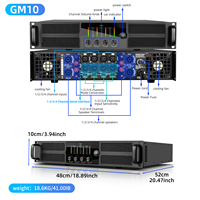 GF55 2/4 canaux Amplificateurs de puissance numériques professionnels 1000Watts /1100Watts avec carte amplificateur de classe D pour scène DJ