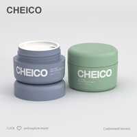 Pot en plastique pour crème de 50 g, petit flacon vide avec logo, pot avec couvercle à vis, emballage de cosmétiques OEM