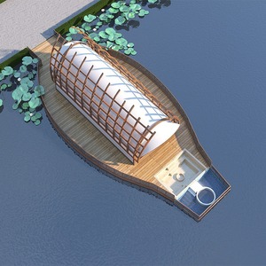 บ้านเรือสำเร็จรูป ดีไซน์ทันสมัยจากไม้ โรงแรมรีสอร์ทสปาลอยน้ำ - Product Image 1