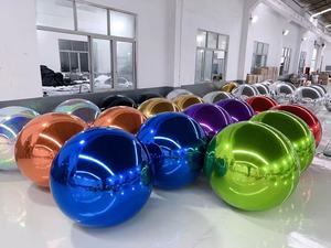 Esfera Espejo Inflable Plateada de PVC, Globo Reflectante para Decoración de Eventos, Fiestas, Bodas, Año Nuevo - Product Image 2