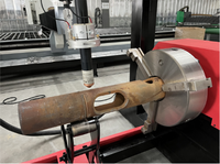 Coupe-tube plasma CNC entièrement automatique de haute précision pour l'acier inoxydable, système de transmission par crémaillère servo, système de contrôle Starfire