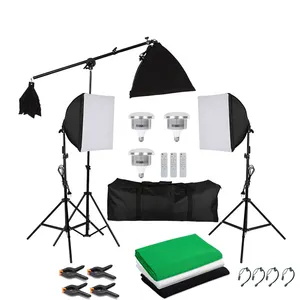 Studio Fotografie Light Kit Achtergrond Frame Ondersteuning Softbox Verlichtingsset Metalen Apparatuur Accessoires Voor Vlog