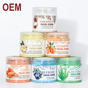 Etiqueta privada Venta caliente <span class=keywords><strong>Exfoliante</strong></span> de sal <span class=keywords><strong>Exfoliante</strong></span> facial <span class=keywords><strong>natural</strong></span> de coco Exfoliar <span class=keywords><strong>la</strong></span> <span class=keywords><strong>piel</strong></span> VC Blanqueamiento Brillo Helado <span class=keywords><strong>Exfoliante</strong></span> facial - Product Image 2