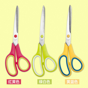 Stainless Steel Household Scissors 9.5 Inch Green Handle For Home Use - Product Image 2