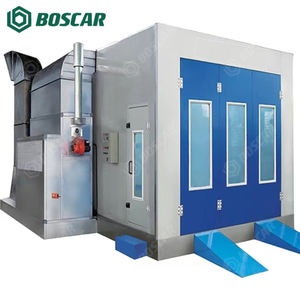 Fabrika özelleştirilmiş otomatik sprey kabini oda 7m x 4m dizel/elektrikli ısıtma araba vücut pişirme fırını boya kutusu boyama kabin - Product Image 2