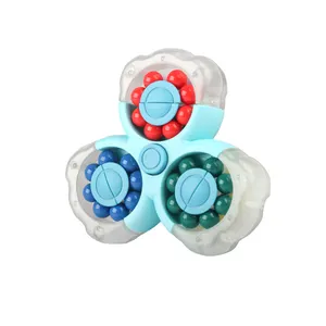 Neues Produkt Dreieck rotierende kreative Dekompression Zappeln Pop Fingers pitze Spinning Spielzeug Magic Bean Cube Puzzle