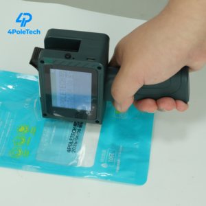Impresora Wifi Portátil 4POLETECH, Impresora de Inyección de Tinta Mini Portátil para Fechas de Caducidad, Códigos QR, Números de Lote, para Botellas de Plástico y Metal - Product Image 2