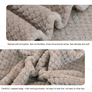 Yourlia gros ananas plaid couleur unie polaire couverture polyester jeter flanelle couverture - Product Image 4