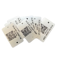 Etiqueta de código QR de metal personalizada Impresión de fotos de metal/Impresión subsuperficial Aluminio anodizado