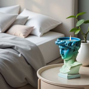 Molde de resina de estatua de <span class=keywords><strong>David</strong></span>, portavelas, moldes de silicona de fundición de resina para decoración del hogar y fabricación de velas, molde de estatua de <span class=keywords><strong>David</strong></span> - Product Image 5