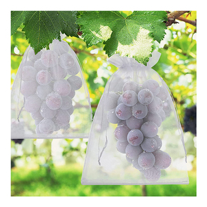 Sacs de culture pour fruits et raisins 7*9cm, sacs en plastique pour raisins, sacs en filet avec cordon de serrage pour fruits et légumes - Product Image 2