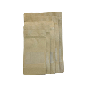 Bolsas de Papel Kraft de Grado Alimenticio Personalizables con Cierre de Cremallera de Ocho Lados y Ventana, Impresión por Grabado para Alimentos para Bebés - Product Image 4