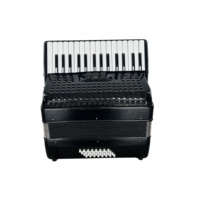 SEASOUND OEM Accordéon professionnel à clavier de piano 30 touches 32 basses 3 registres en celluloïd bleu diatonique chromatique en bois JP3032B