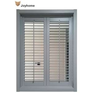 Volets <span class=keywords><strong>de</strong></span> plantation <span class=keywords><strong>en</strong></span> <span class=keywords><strong>bois</strong></span> PVC sur mesure prix d'usine <span class=keywords><strong>volet</strong></span> <span class=keywords><strong>de</strong></span> fenêtre intérieur étanche ouverture verticale Chine directe - Product Image 4
