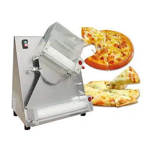 자동 10-42cm 피자 프레스 머신 라운드 반죽 프레스 머신 피자 롤러 머신 피자 반죽 시트 모든 크기