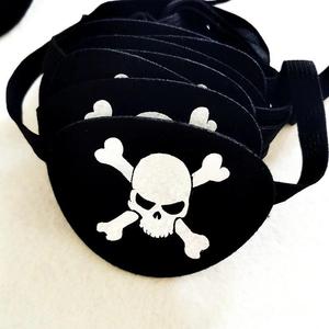Chapeau de Capitaine Pirate en Feutre en Gros, Cache-œil de Pirate pour Fête Costumée, Masque Classique pour Enfants - Product Image 4