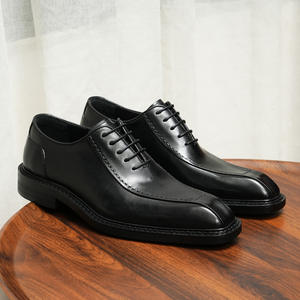 Men's Breathable And Fashionable Leather Shoes Business Formal Flat Casual Shoes Outdoor <b>Height</b> Increasing Large Sized Shoes Men - Product Image 6