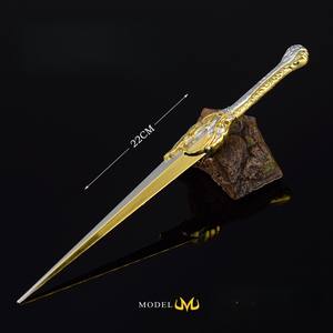 <span class=keywords><strong>Señor</strong></span> <span class=keywords><strong>de</strong></span> <span class=keywords><strong>los</strong></span> anillos película modelo periférico decoración oro elfo pequeña espada todas las artes <span class=keywords><strong>de</strong></span> Metal armas llavero - Product Image 3